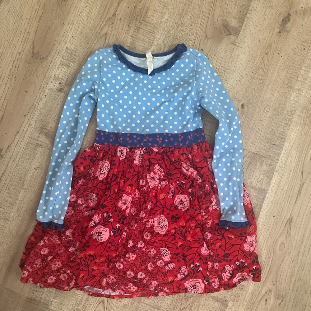 Matilda Jane Blue Long Sleeve Fit and Flare Dress